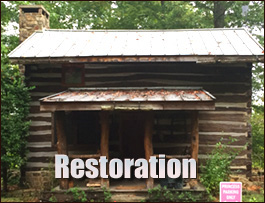 Historic Log Cabin Restoration  Hope Hull, Alabama